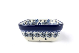 428 Bunzlau vierkant schaaltje 9,5 x 9,5 cm 1985X 428 Kleine vierkante schaaltjes 9,5 x 9,5 cm